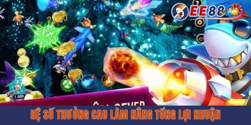 Hệ số thưởng cao làm nâng tổng lợi nhuận